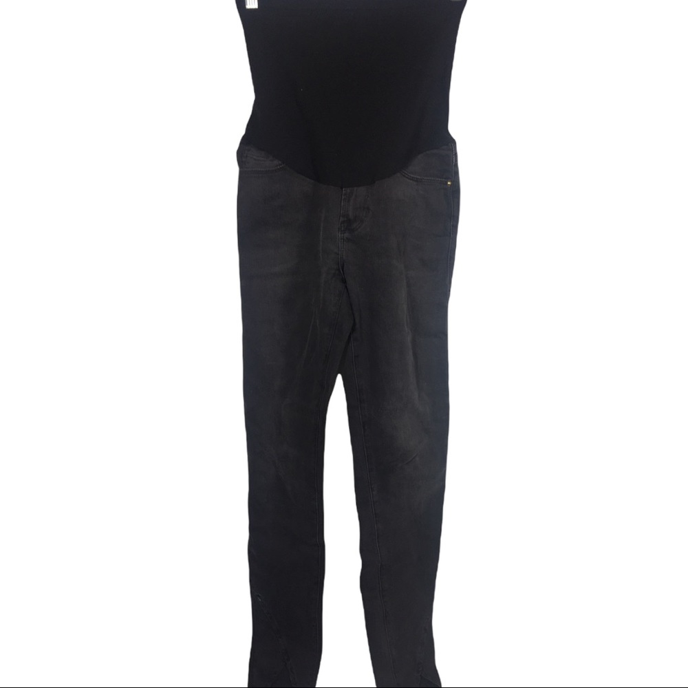 Frame Denim Dark Indigo Maternity Ankle Jeans - Picture 3 of 10